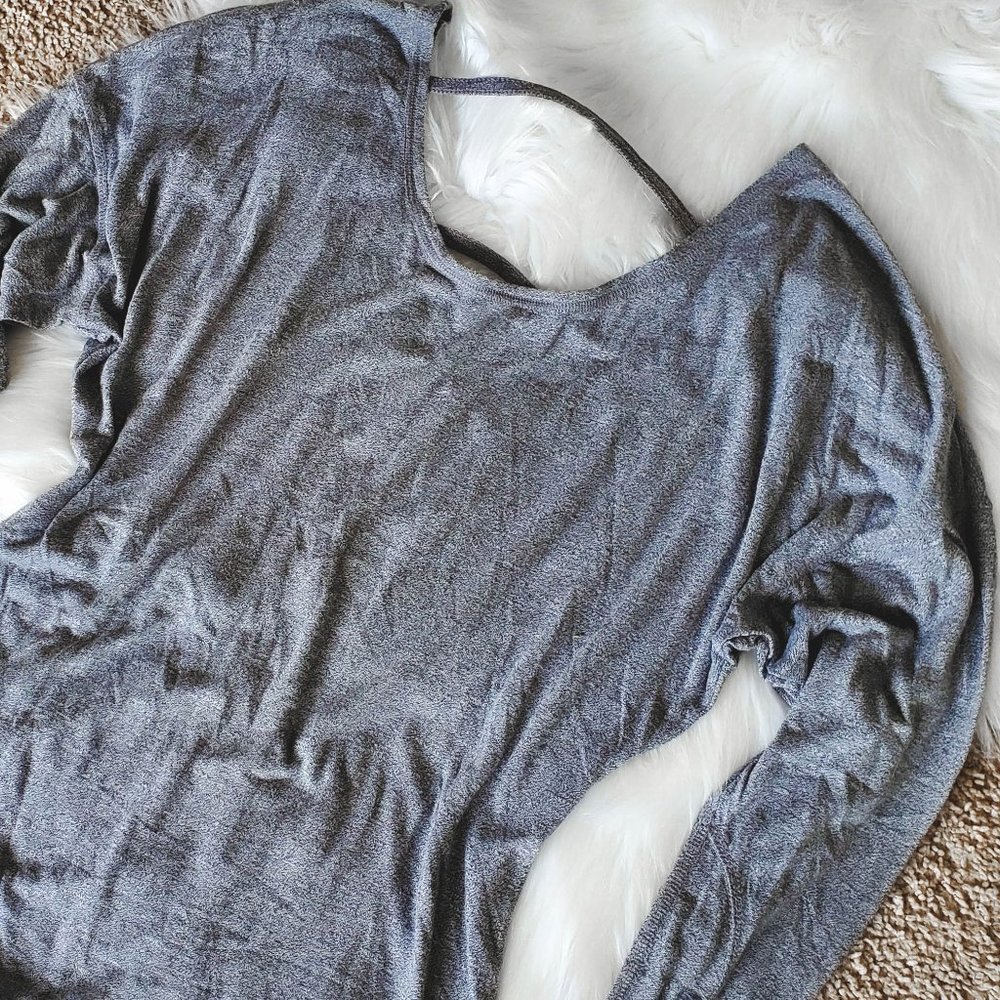 ZELLA WRAP BACK LONG SLEEVE TOP